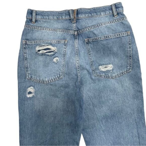 Free People Flare Jeans We The Free Distressed Jeans with Stitching Size 27 NWT - Picture 5 of 10